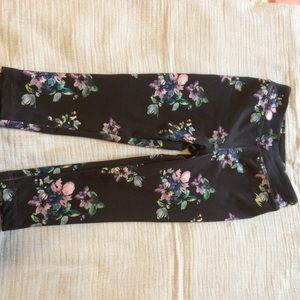 2T floral athletic pants